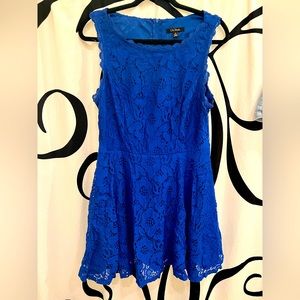 Royal Blue Lace Dress size 12